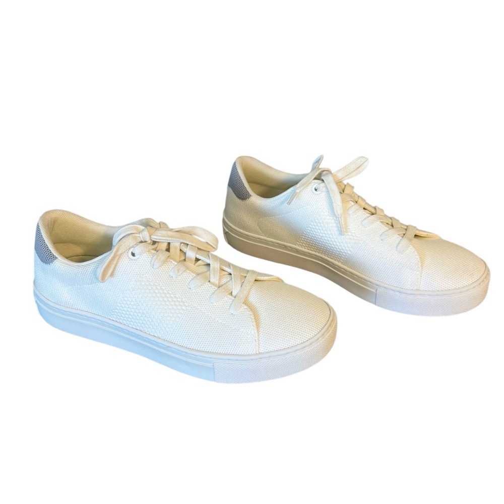 Greats Brooklyn The Royale Knit 2.0 white grey low top sneakers size 9.5 classic